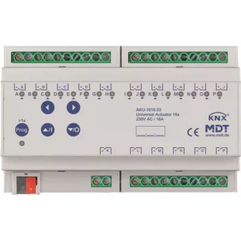 MDT Battery-1616.03 universalinis pavara 1 6 kanalų 8TE REG 16A 230VAC 100µF 15EVG (Battery-1616.03)