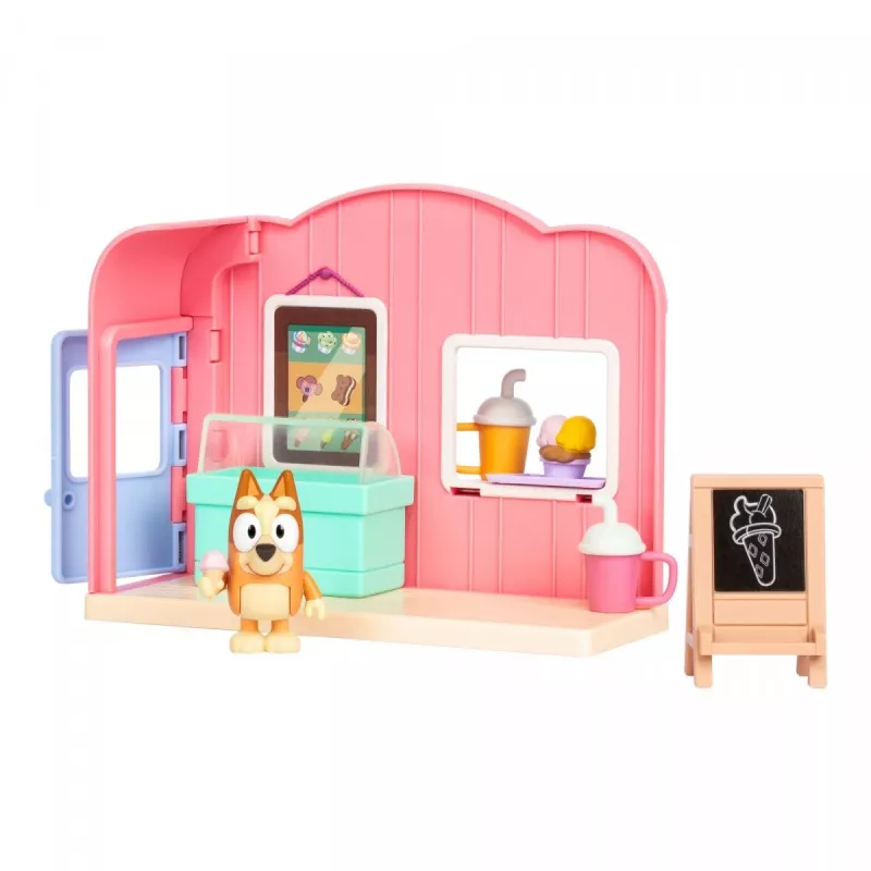 TMTOYS Mini Bluey ledų parduotuvėlė BLU17553 – miniatiūrinės figūrėlės, kolekcinis žaidimų rinkinys