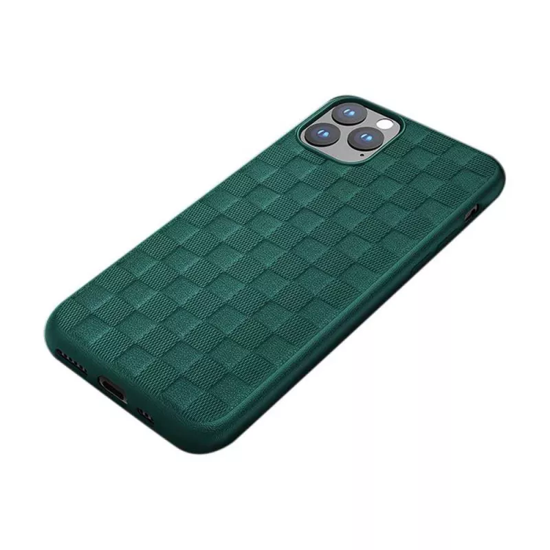 Minkštas apsauginis dėklas Devia Woven2, skirtas iPhone 11 Pro Max, žalias