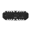 SilverStone SST-MS13 išorinis M.2 SSD dėklas, USB 3.2 Gen 2, RGB LED būsenos ekranėlis, juodos spalvos