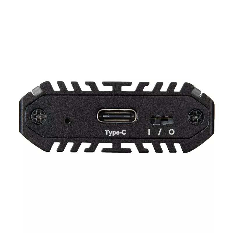 SilverStone SST-MS13 išorinis M.2 SSD dėklas, USB 3.2 Gen 2, RGB LED būsenos ekranėlis, juodos spalvos