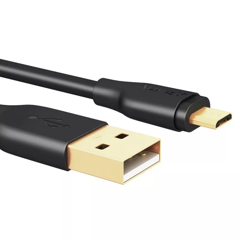 AUKEY CB-MD1 Black greito įkrovimo laidas micro USB-USB | 1m | 5A | 480 Mbps