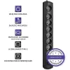 Qoltec 50113 apsauginis filtras 8 kištukiniai lizdai 230 V 1,8 m juodas