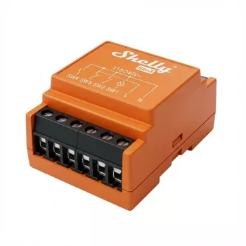 Elektros relė Shelly i4 Gen3 Orange Wi‑Fi 2,4 GHz 1 W 110–240 V 4 kanalų