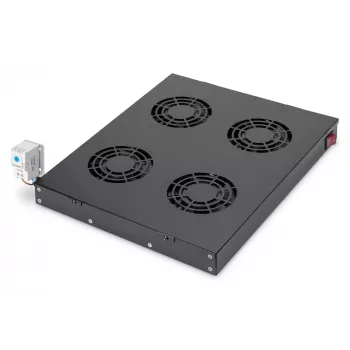 Vėdinimo skydas Digitus DN-19 FAN-4-HO-SW 19 inch 1U juodas