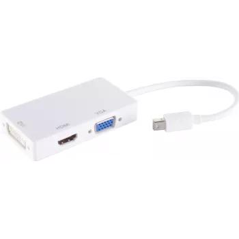 shiverpeaks ®-BASIC-S--Adapter Mini DisplayPort kištukas į HDMI/DVI/VGA lizdą, baltas (BS10-01015)