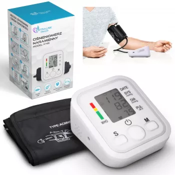 Extralink Smart Life K-4S automatinis kraujospūdžio matuoklis ant rankos, baltas