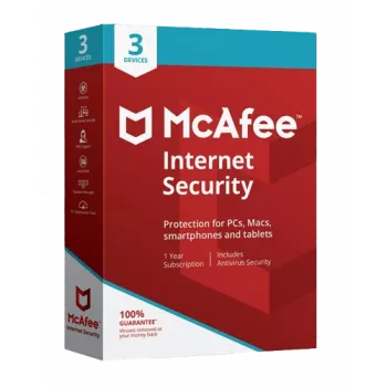 McAfee Internet Security - 3 vartotojai 1 metams, Pasaulinė