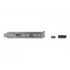 DeLOCK 89934 lizdo laikiklis su 1x USB Type-C ir 1x USB Type-A prievadu