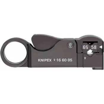 Knipex 16 60 05 KOAX kabelių nuėmiklis, tinka koaksialiniam kabeliui 4–12 mm RG58, RG59, RG62