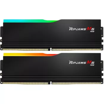 DIMM 96 GB DDR5-5200 (2x 48 GB) Dual-Kit, Arbeitsspeicher schwarz, F5-5200J4040A48GX2-RM5RK, Ripjaws M5, INTEL XMP