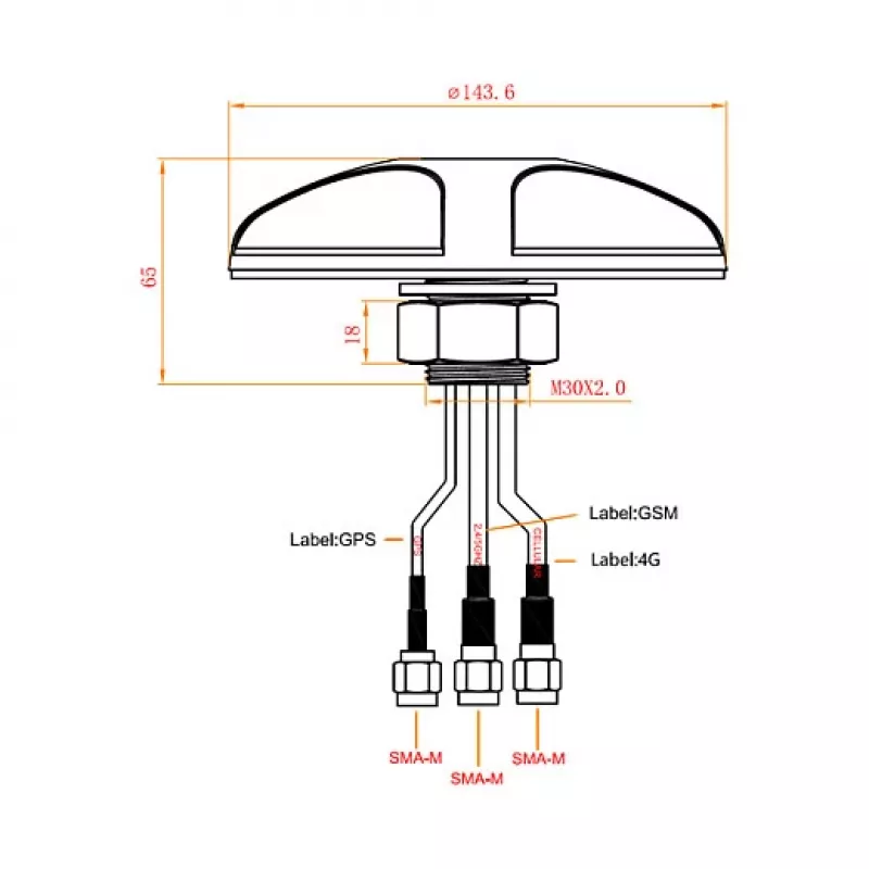 Kryptinė antena DeLOCK 12455