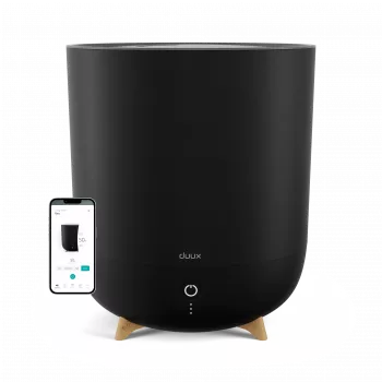 Duux Neo išmanusis drėkintuvas | 5 L talpa | iki 50 m² | Ultragarsinis | 500 ml/val | Juodas