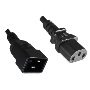 Microconnect PE030610 maitinimo laidas, 1 m, C13 kištukas, C20 lizdas, juodas