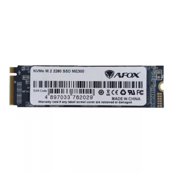 Vidinis M.2 NVMe SSD AFOX ME300 128GB (PCIe x4, 3D NAND, iki 1,6 GB/s skaitymo, 600 MB/s rašymo)