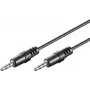 Wentronic Goobay 3,5 mm garso jungiamasis laidas HQ, juodas, 0,6 m - 3,5 mm kištukas (3 kontaktai, stereo) > 3,5 mm kištukas (3 kontaktai, stereo) (51141)