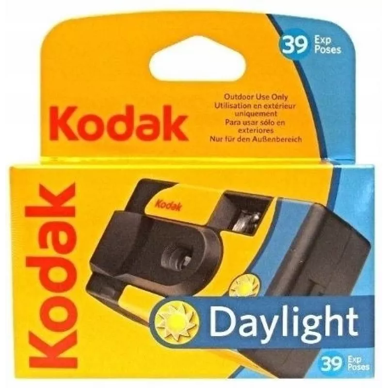 Kodak DAYLIGHT vienkartinis fotoaparatas su spalvota juosta, 39 nuotraukos, be blykstės