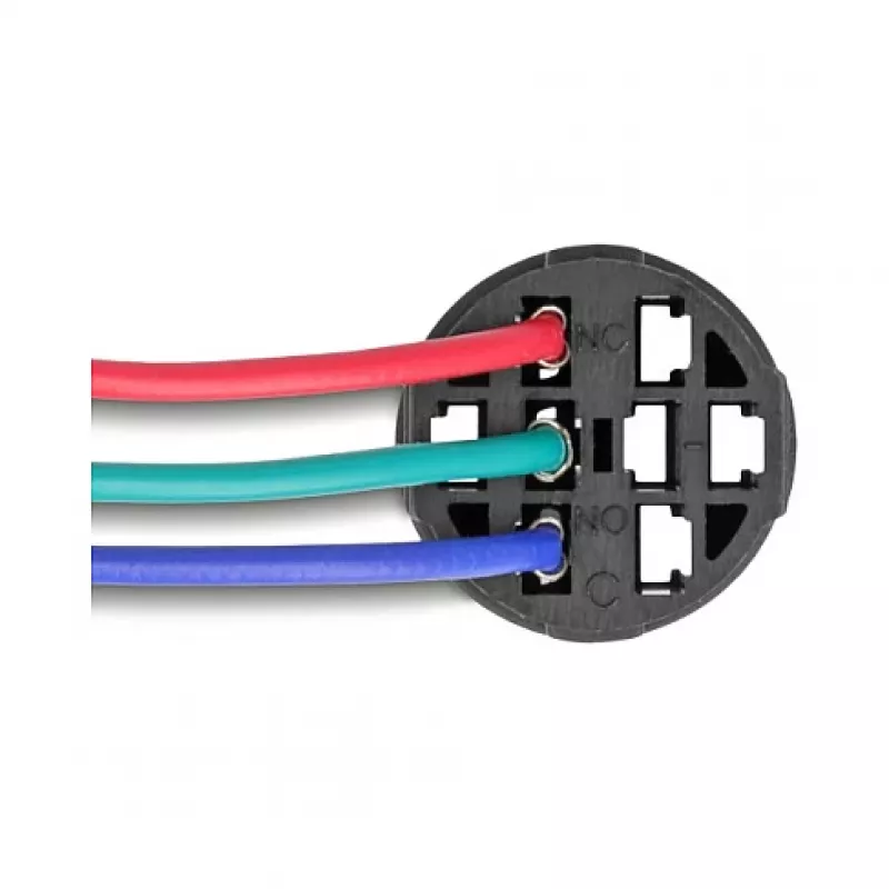 Delock 90789 lizdas 19 mm 3 kontaktų mygtukui ar jungikliui