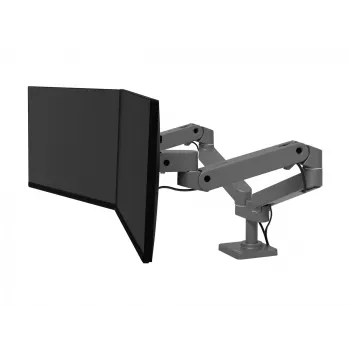 Ergotron LX Pro tvirtinimo rinkinys (dviguba ranka) - modulinis - 2 LCD ekranams - greta - aliuminis - tamsiai pilka - iki 68,6 cm (iki 27 colių) (45-686-293)