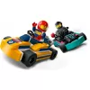 Konstruktorius LEGO 60400 City Lenktyniniai Kartai su lenktynininkais – žaidimo rinkinys su minifigūrėlėmis ir transporto priemonėmis