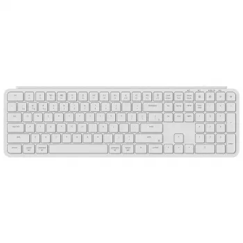 Keychron B6P-K8 klaviatūra, pilno dydžio, USB, RF belaidė, Bluetooth, dramblio kaulo spalva