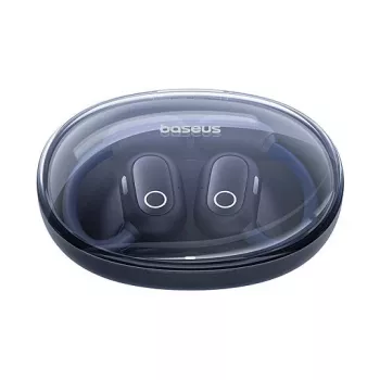 Baseus Eli Sport 1 atviro tipo belaidžiai ausinės Cosmic Black su USB laidu
