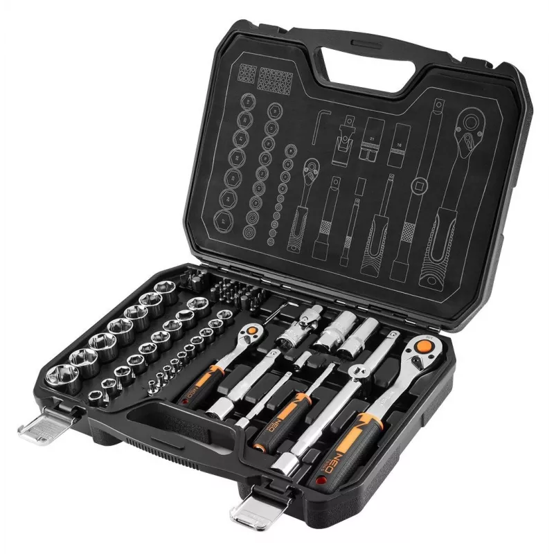NEO tools 10-054 veržliarakčių / antgalių rinkinys