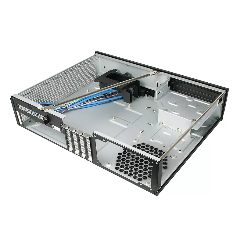 SilverStone MILO ML03 – stalinis kompiuterio korpusas – Micro-ATX – be maitinimo šaltinio (ATX / PS/2) – juodas – USB / garso (SST-ML03B-R)
