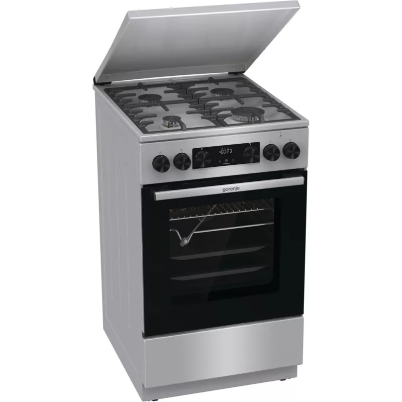 Gorenje GKS5C71XF Laisvai pastatoma viryklė su orkaite Sidabrinė