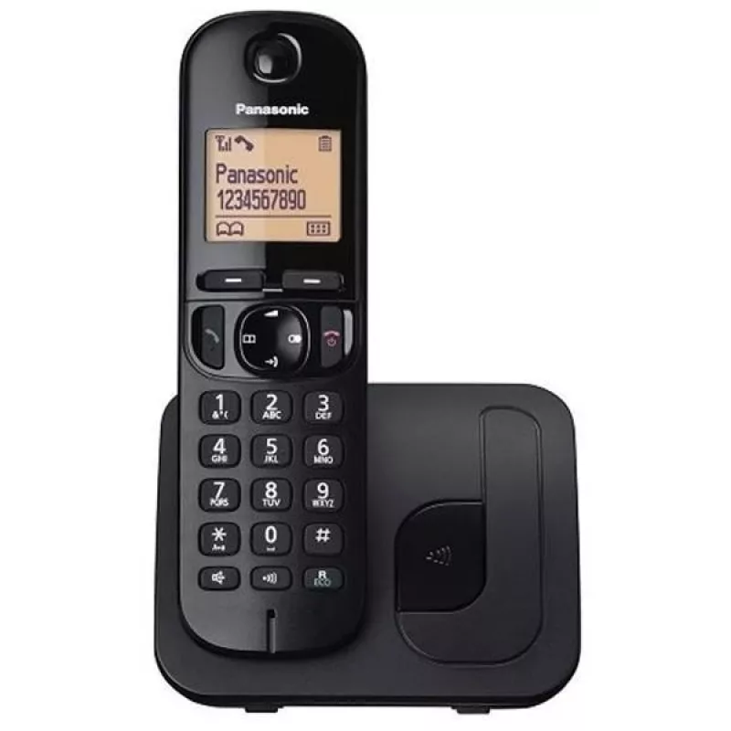 Panasonic KX-TGC 210 PDB belaidis DECT telefonas juodas su skambučio numerio atpažinimu