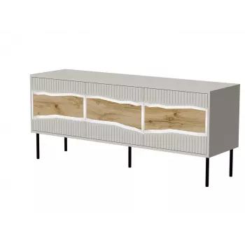 Cama INSERTO 3D TV spintelė 143.5x40x61.5 kašmyro + LED
