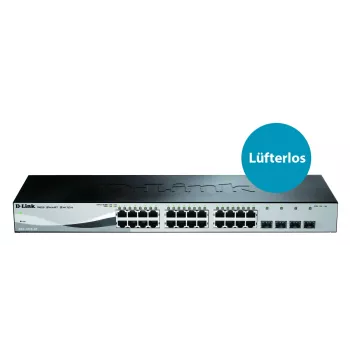 D-Link DGS-1210-28 valdomas L2/L2+ jungiklis 1U juodas