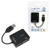 USB šakotuvas LOGILINK UA0139 — 4 prievadai USB 2.0, 480 Mbit/s, juodas