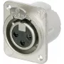 Neutrik NC3FD-LX-M3 Sidabrinis jungties aksesuaras