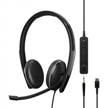 Ausinės EPOS ADAPT 165T USB-C II juodos