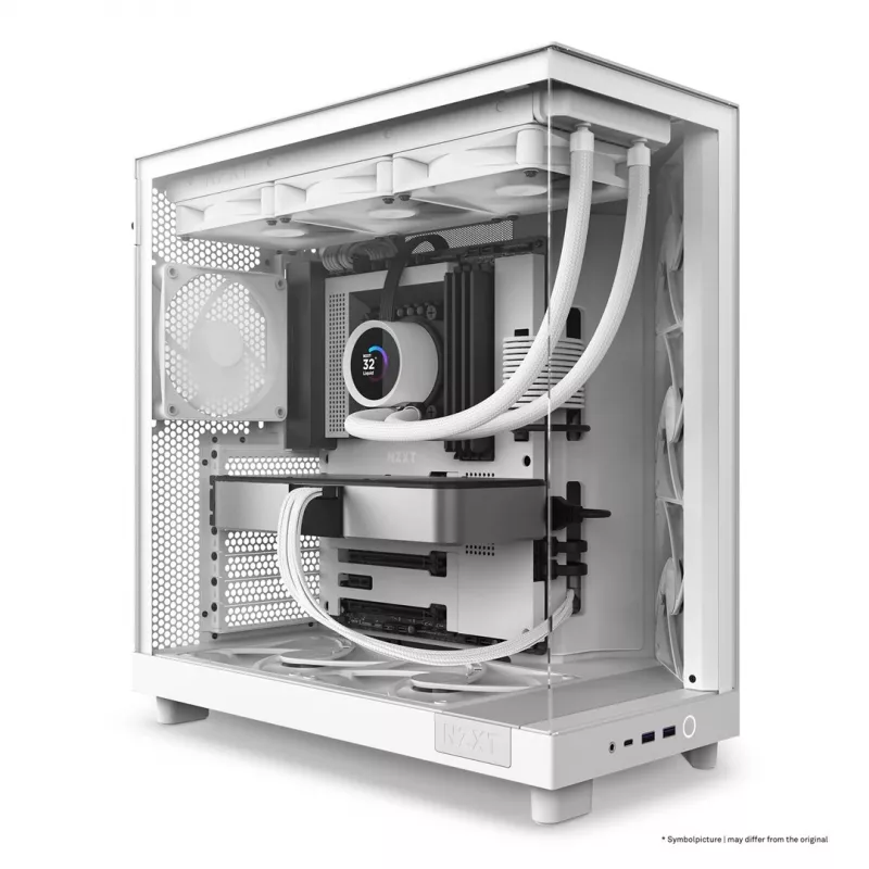 Korpusas NZXT H6 Flow Mid-Tower - Baltas