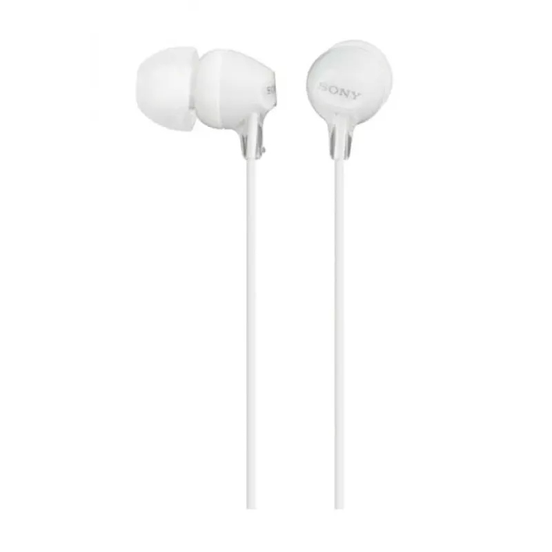 Ausinės Sony MDR-EX15LP, laidinės, 8–22000 Hz, 3 g, baltos