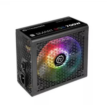 Thermaltake Smart 700W RGB maitinimo blokas, 80PLUS, 230V EU, 2xPEG, 120mm, Single Rail