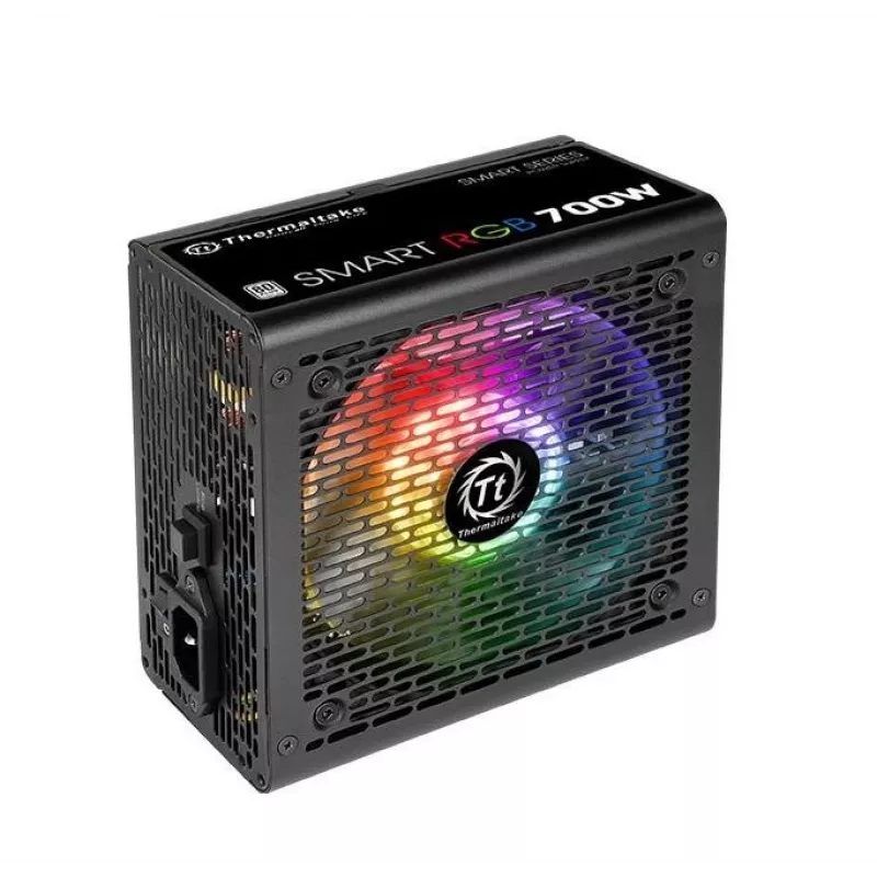 Thermaltake Smart 700W RGB maitinimo blokas, 80PLUS, 230V EU, 2xPEG, 120mm, Single Rail