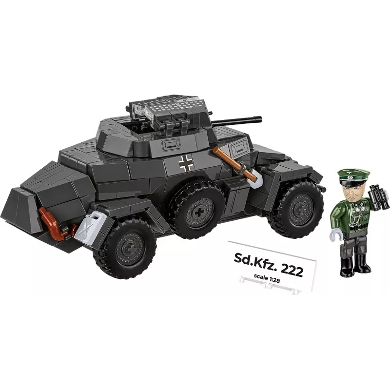 Cobi Blokeliai Sd.Kfz 222 modelio rinkinys COBI-2657 – 502 detalės