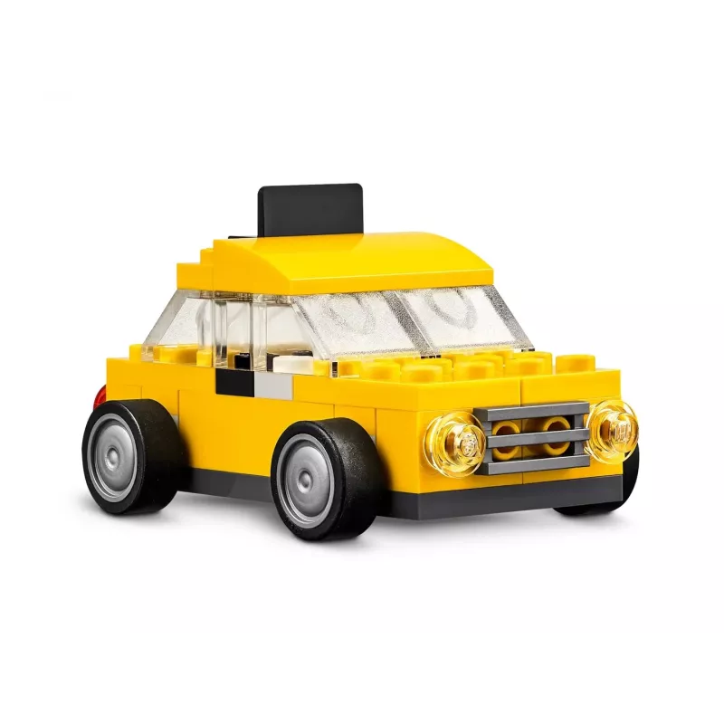 LEGO Classic Creative Vehicles Spalvingų automobilių rinkinys su policijos automobiliu ir 11023 žalia pagrindo plokštė 32x32
