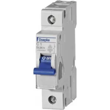 DOEPKE Automatinis jungiklis C10A DLS-6H-C10-1-6-KA 6kA 1-polius 230V C charakteristika DLS-6H-C10-1-6-KA (09914201)