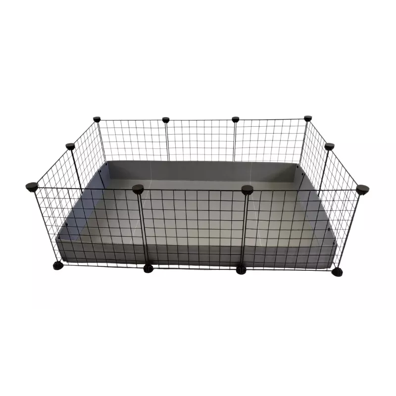 C&C Modular narvelis 3x2 110x75 cm jūrų kiaulytei, ežiui, sidabriškai pilkas