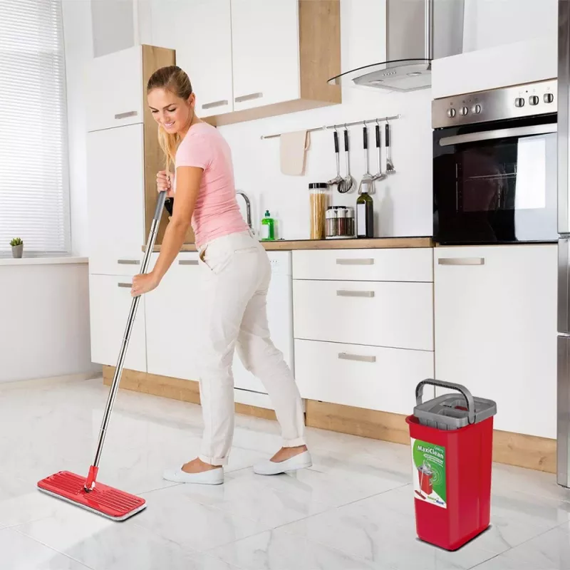 Grindų valymo rinkinys GB870 MaxiClean su 2 viename kibiru 5,7 l ir 360° besisukančia galvute