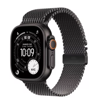Išmanusis laikrodis Apple Watch Ultra 3 GPS + Cellular 49 mm juodas titano korpusas su juodos spalvos titano Milano apyranke (vidutinė)