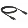 USB laidas DeLOCK 85533 USB 3.2 Gen 1 1 m USB-C juodas