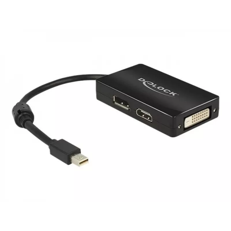 Adapteris DeLOCK 0,16 m Mini DisplayPort → DisplayPort / HDMI / DVI-D