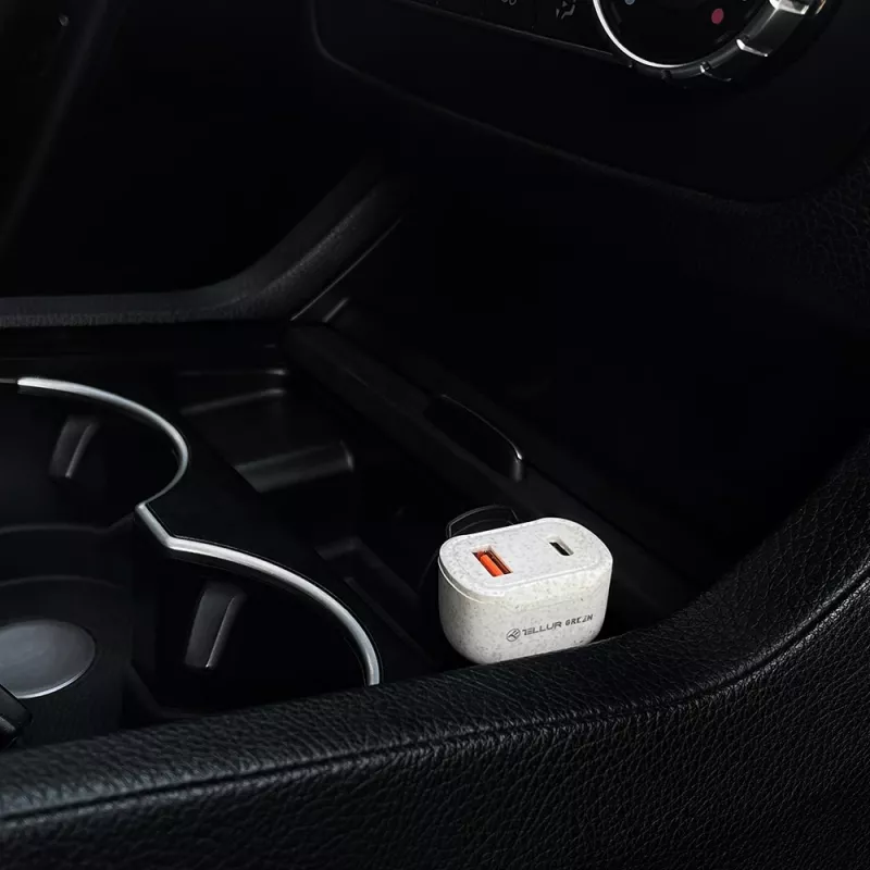 Automobilinis įkroviklis Tellur TLL151341 36W 6A PD18W QC3.0 – USB greitasis įkrovimas automobilyje