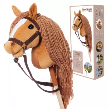 Arklys ant pagaliuko HOPPIHORSE Hobby Horse A3 Kaštoninis