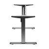 Ergo Office Vieno Variklio Elektrinis Stalas, Reguliuojamo Aukščio, Stovimai Pozicijai, max. 80kg, max. aukštis 1160mm, ER-443